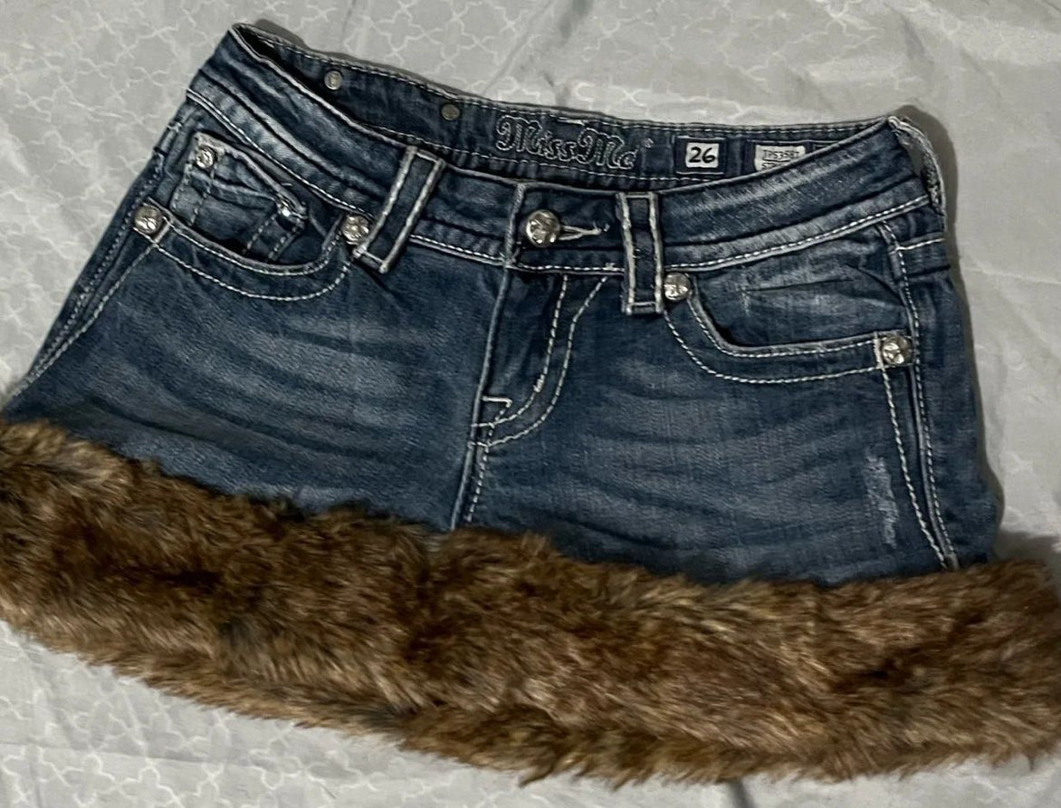 Y2K Retro Denim Skirt